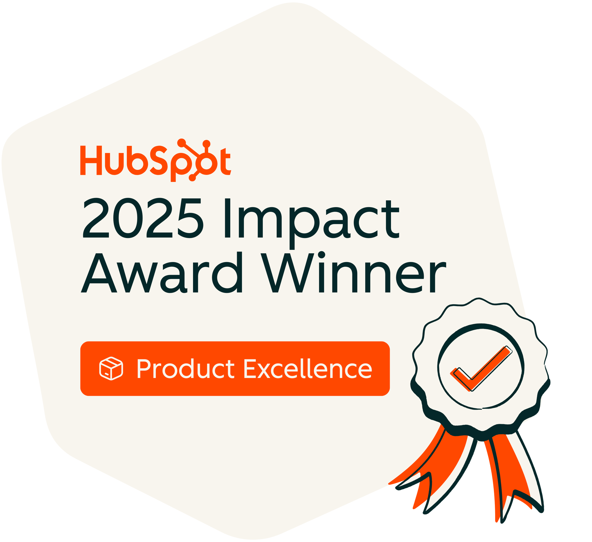 HubSpot 2025 Impact Award - Product Excellence