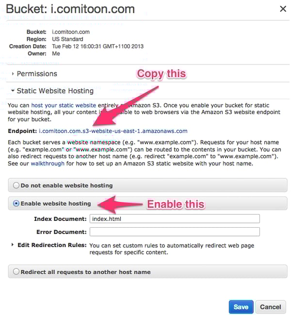Configure SSL for Amazon S3