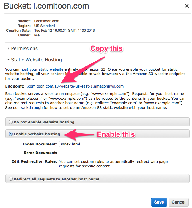 Configure SSL for Amazon S3