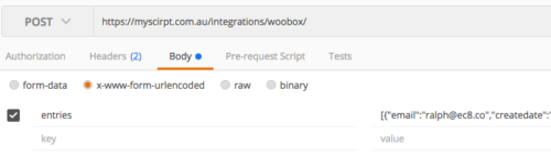 Custom Woobox Integration