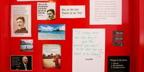 The mood door at Engaging Comms