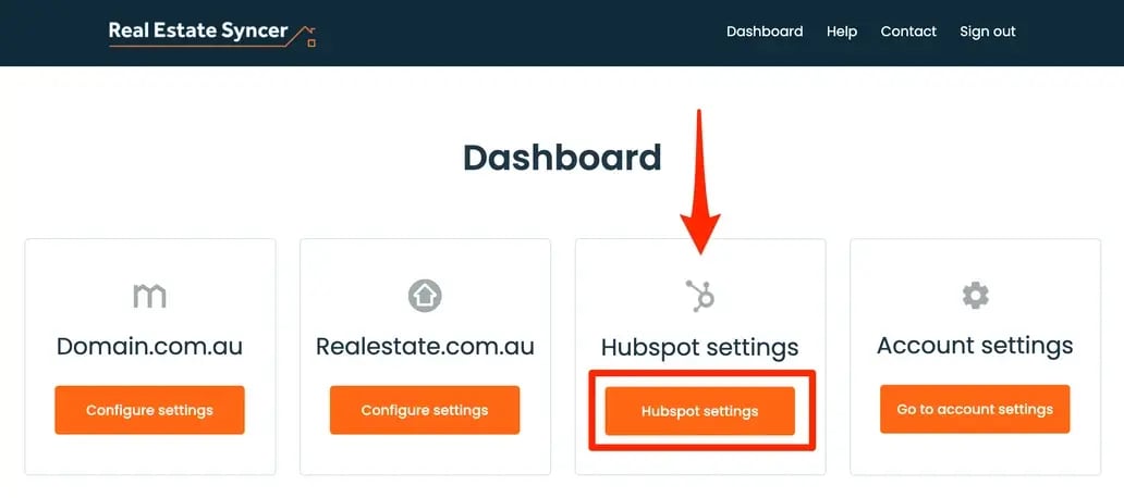 Real_Estate_Syncer-hubspot-connection